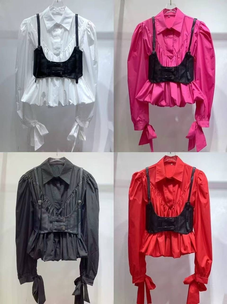 модные наряды,блуза с объемными рукавами,рубашка с корсетом,мода модная