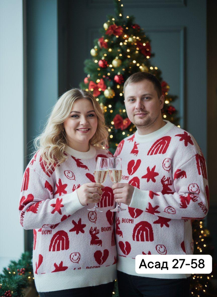 свитер новогодний,свитер plover wear на каждый день,свитер джемпер,парные свитера,свитер plover wear стиль