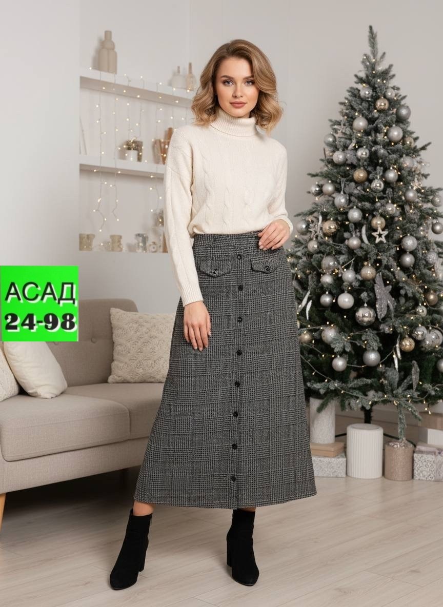 юбка миди,юбка,серая юбка,юбка женская,теплая юбка