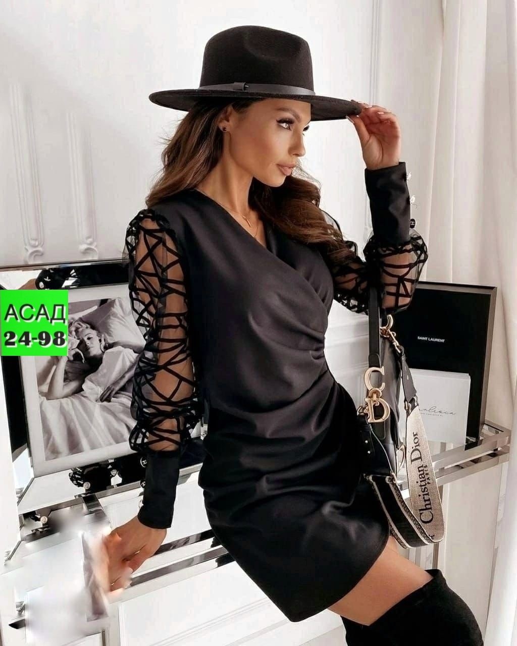 ,платье черное,платье женское черное вечерний/праздничный креп в сеточку,платье из ткани крепун и сетка,платье черное ткань крепун и сетка