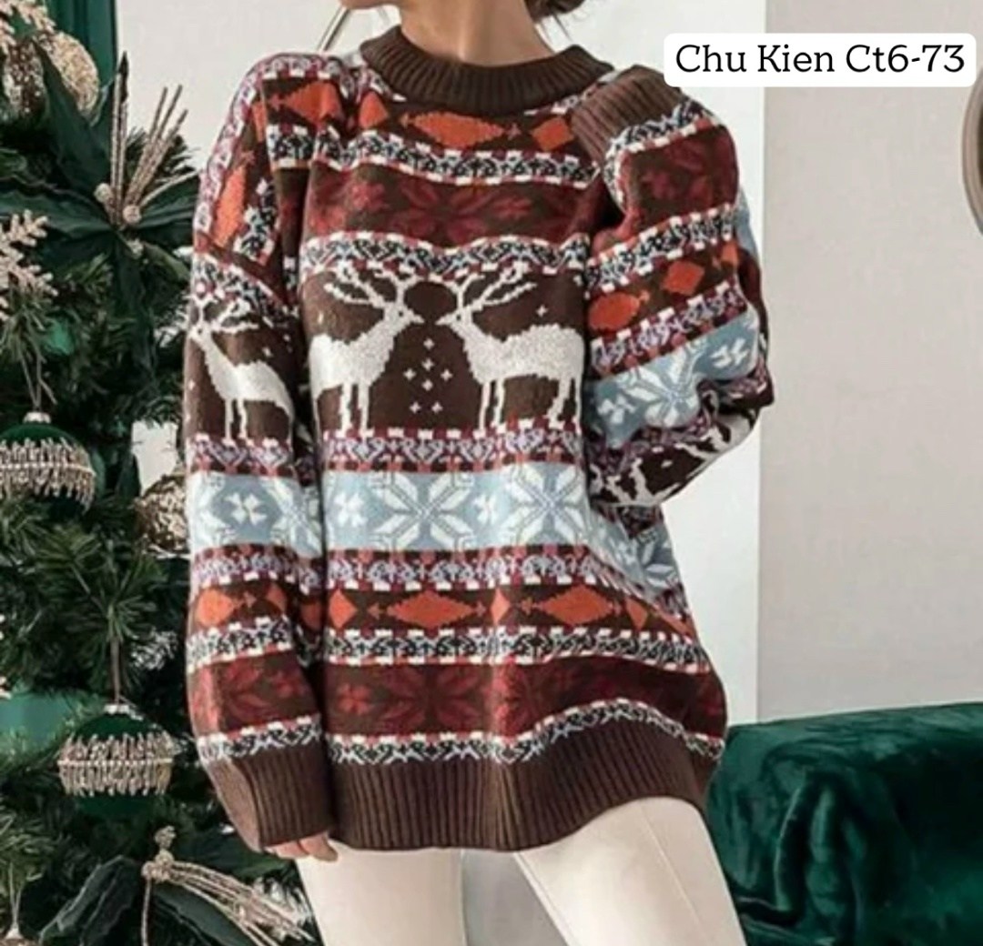 рождественские свитера,женский рождественский свитер с принтом по всей поверхности,женский рождественский свитер с принтом по всей поверхности зима 2025,свитер новогодний,женский новогодний свитер