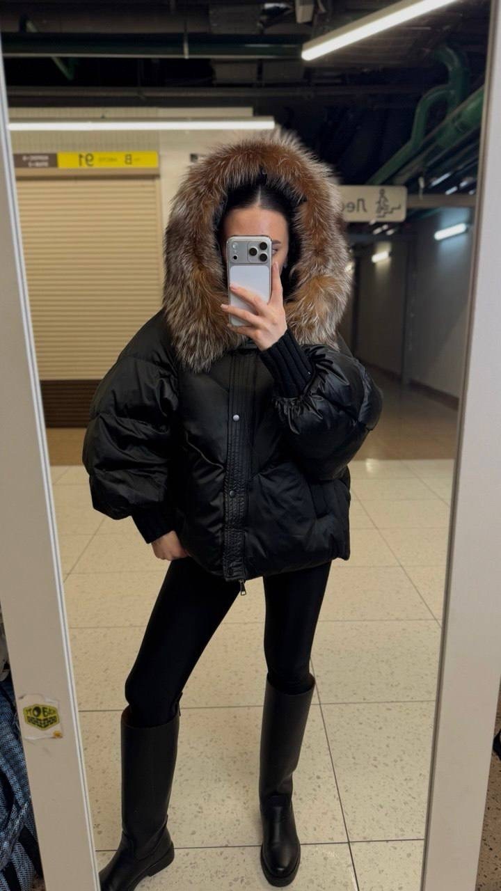 пуховик,женский пуховик,короткий пуховик,пуховик с мехом,куртка пуховик