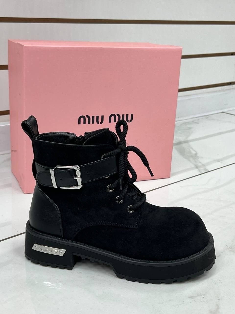 ,ботинки miu miu,ботинки,ботинки миу миу женские зимние, женская