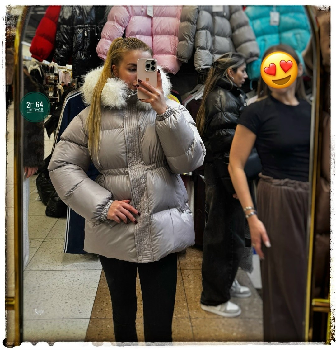 женское пуховое пальто с большим меховым воротником,женский короткий пуховик 2025,короткий пуховик,женский пуховик,пуховик с меховым воротником женский