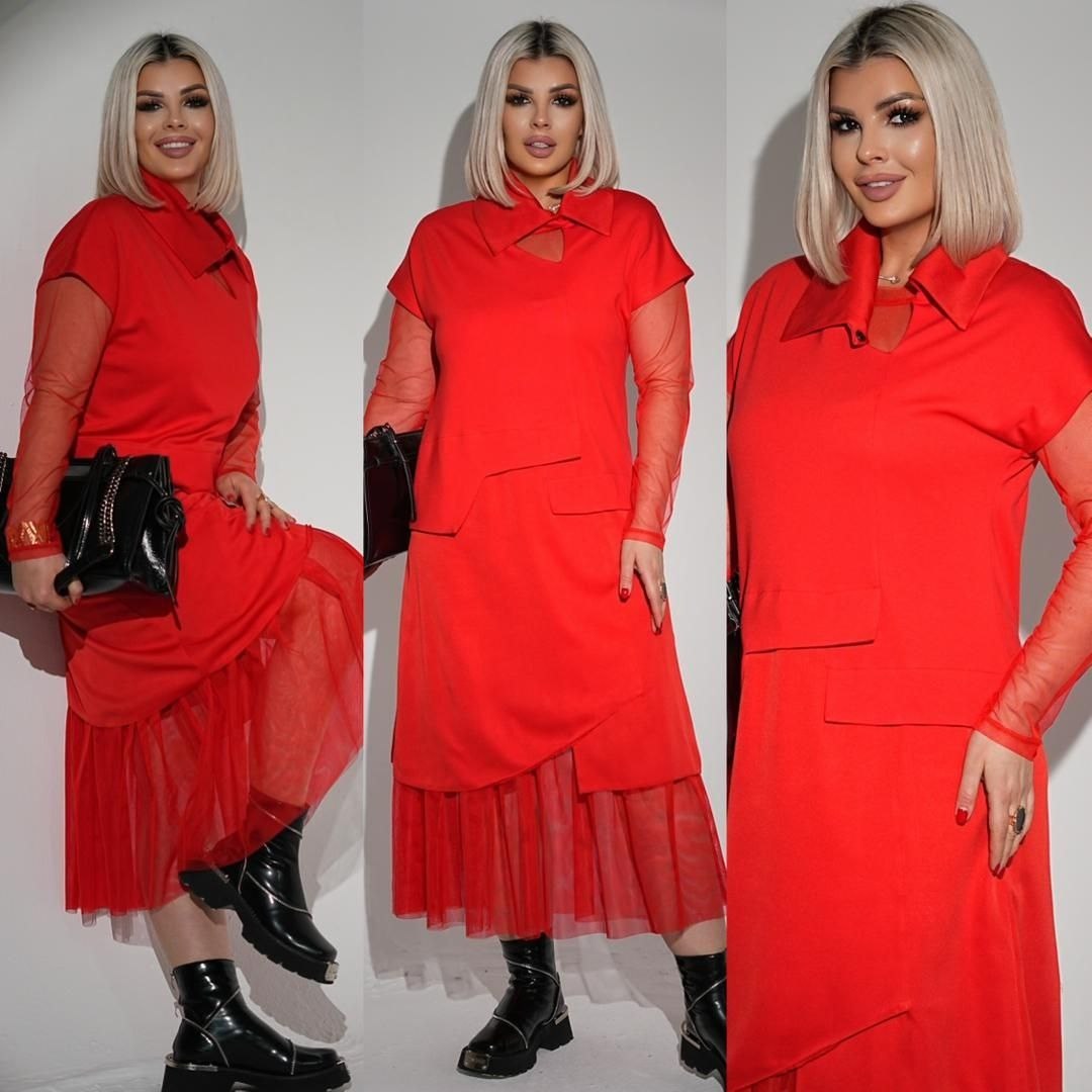 нарядное платье,платье,женское красное шифоновое платье-накидка больших размеров,,костюмы женские