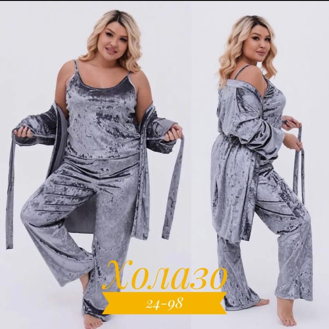 пижама тройка женская велюр,пижама комплект женская,пижама женская велюр,женская пижама бархат 4 в 1,бархатная пижама комплект