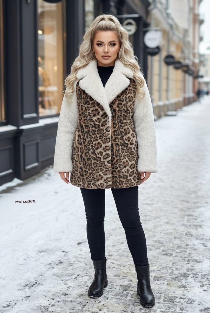 леопардовая шуба,леопардовая шуба из искусственного меха,шуба леопардовая искусственная,шуба женская,эко шуба леопард