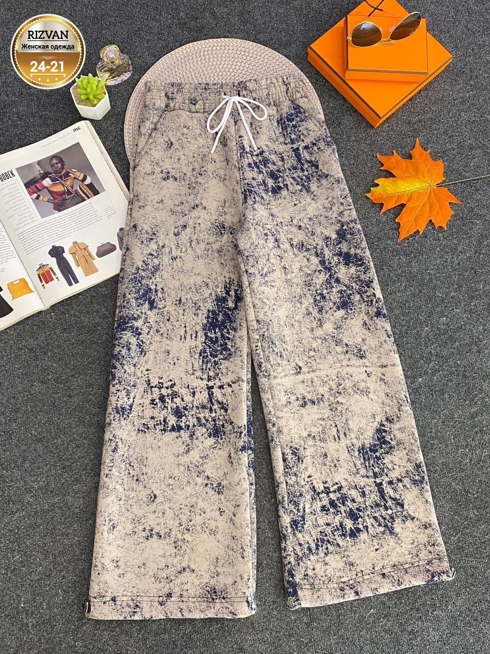 женские брюки,одежда брюки,широкие брюки,теплые брюки,брюки с нaчeсoм