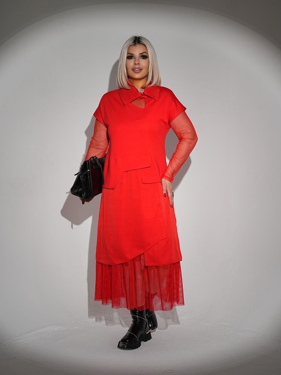 нарядное платье,платье,женское красное шифоновое платье-накидка больших размеров,,костюмы женские
