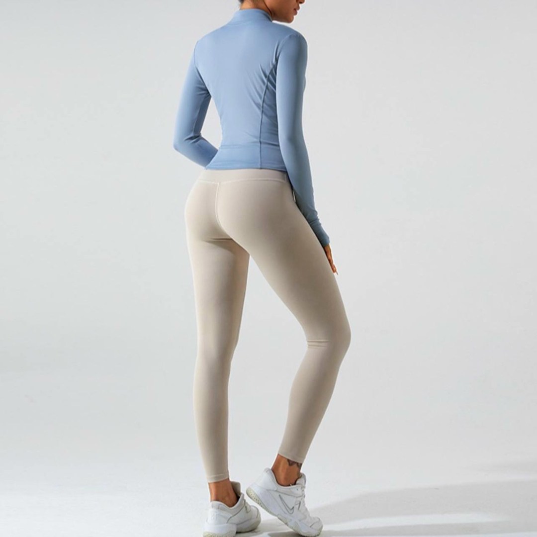 для фитнеса,обтягивающая куртка спортивная,куртка женская спортивная,спортивная куртка,женская рубашка для йоги на молнии с длинным рукавом