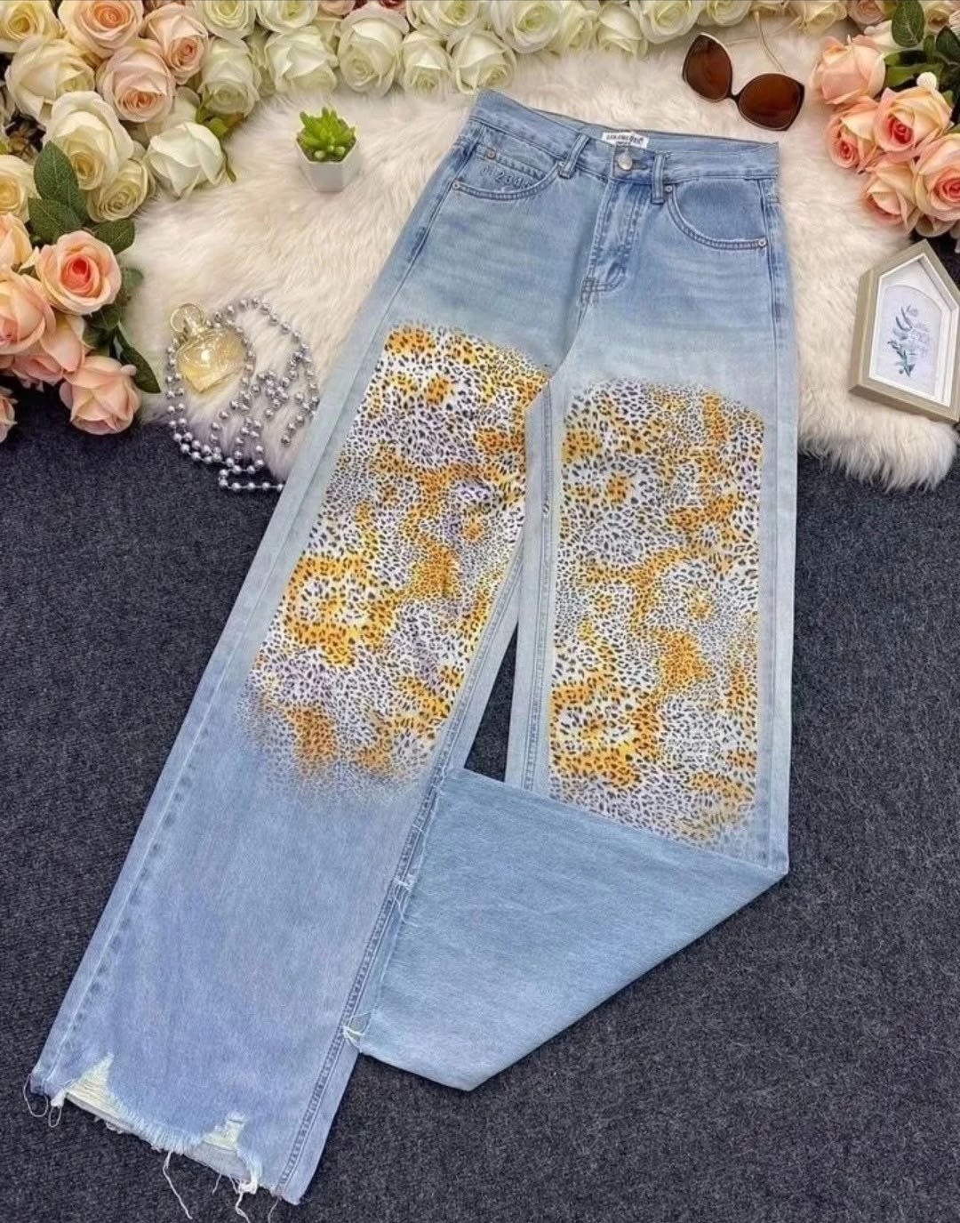 женские джинсы,джинсы с принтом,джинсы женские широкие,джинсовые брюки,джинсы