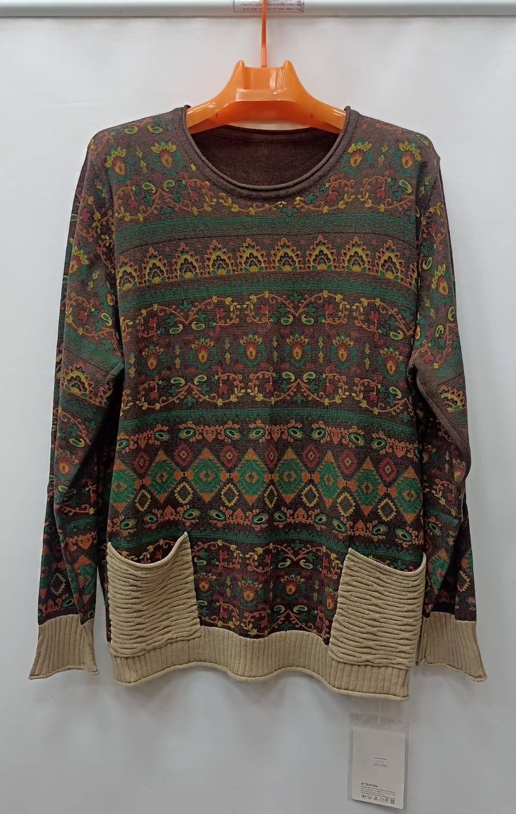 свитер с принтом,свитера женские,свитер,джемпер бохо,