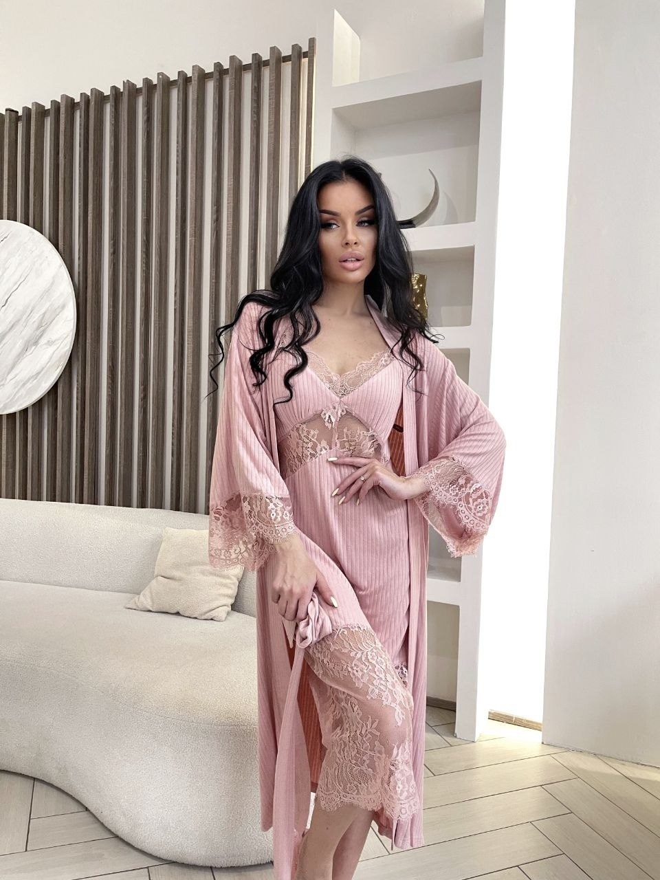 пеньюар комплект,халат пеньюар,пеньюар,пеньюар женский,комплект с халатом