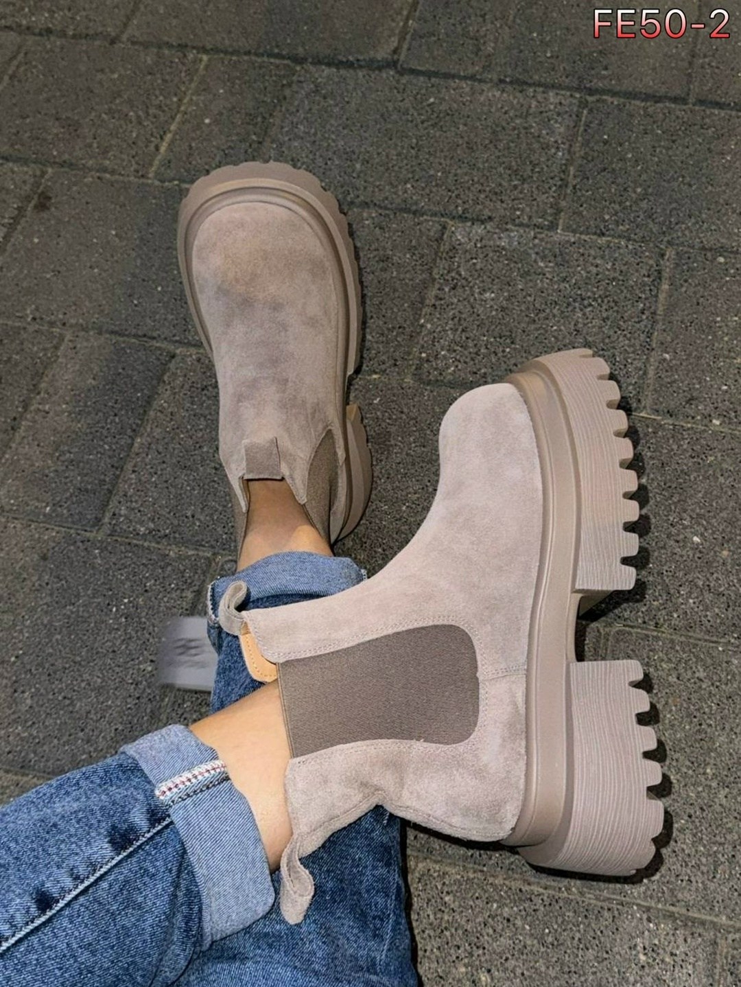 челси на платформе зимние натуральная замша ane 248246122,ботинки челси женские бежевые,,замшевые челси без платформы,женские бежевые замшевые удобные ботинки mold tonny black