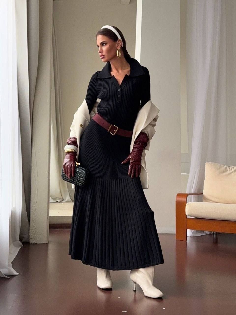 трикотажное платье,платье стиль,стиль одежды,стильные наряды,вязаное платье женское