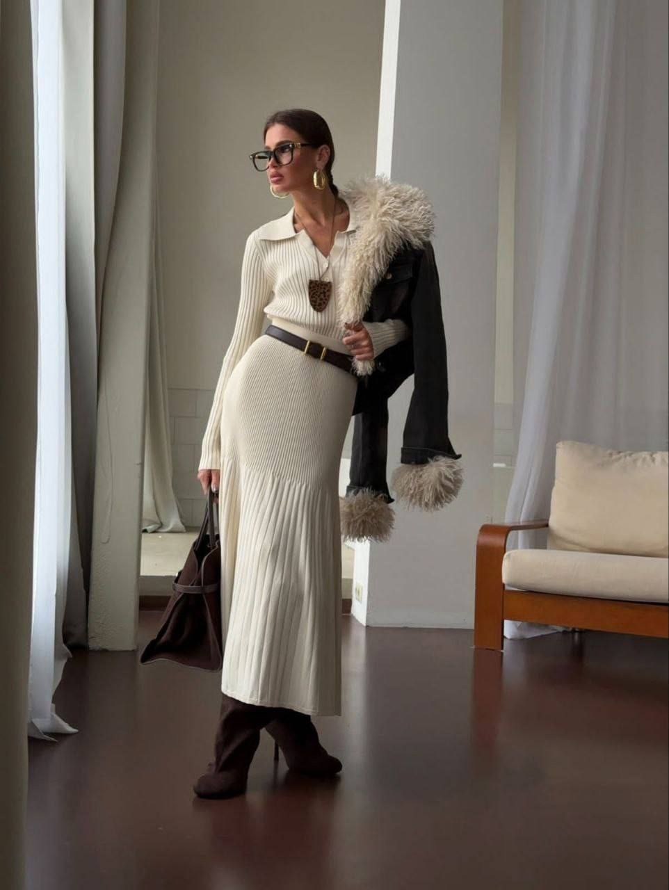 трикотажное платье,платье стиль,стиль одежды,стильные наряды,вязаное платье женское