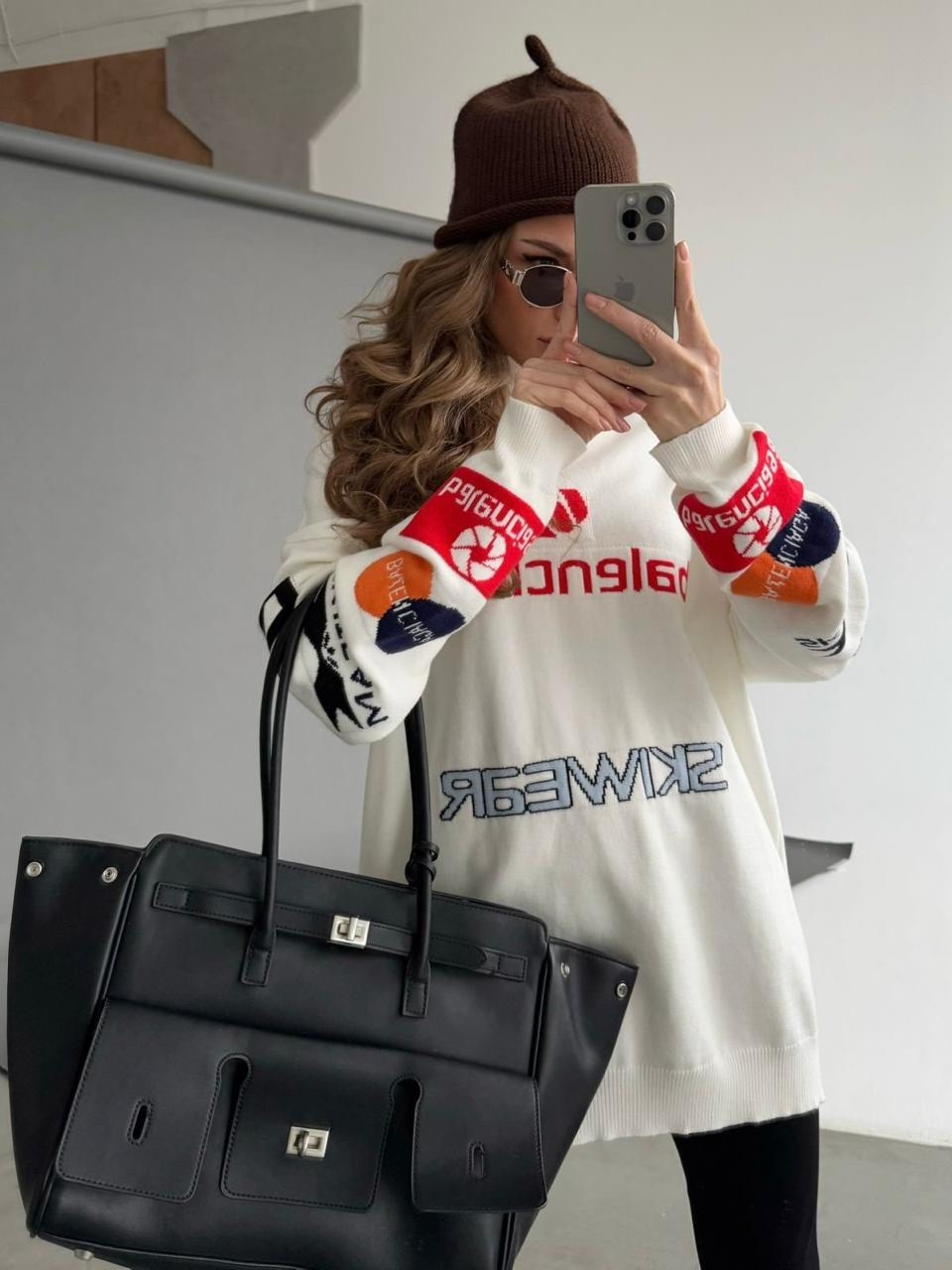 свитшот с начесом оверсайз базовый кофта only she,свитшот женская,свитшот balenciaga,свитшот,свитшот толстовка