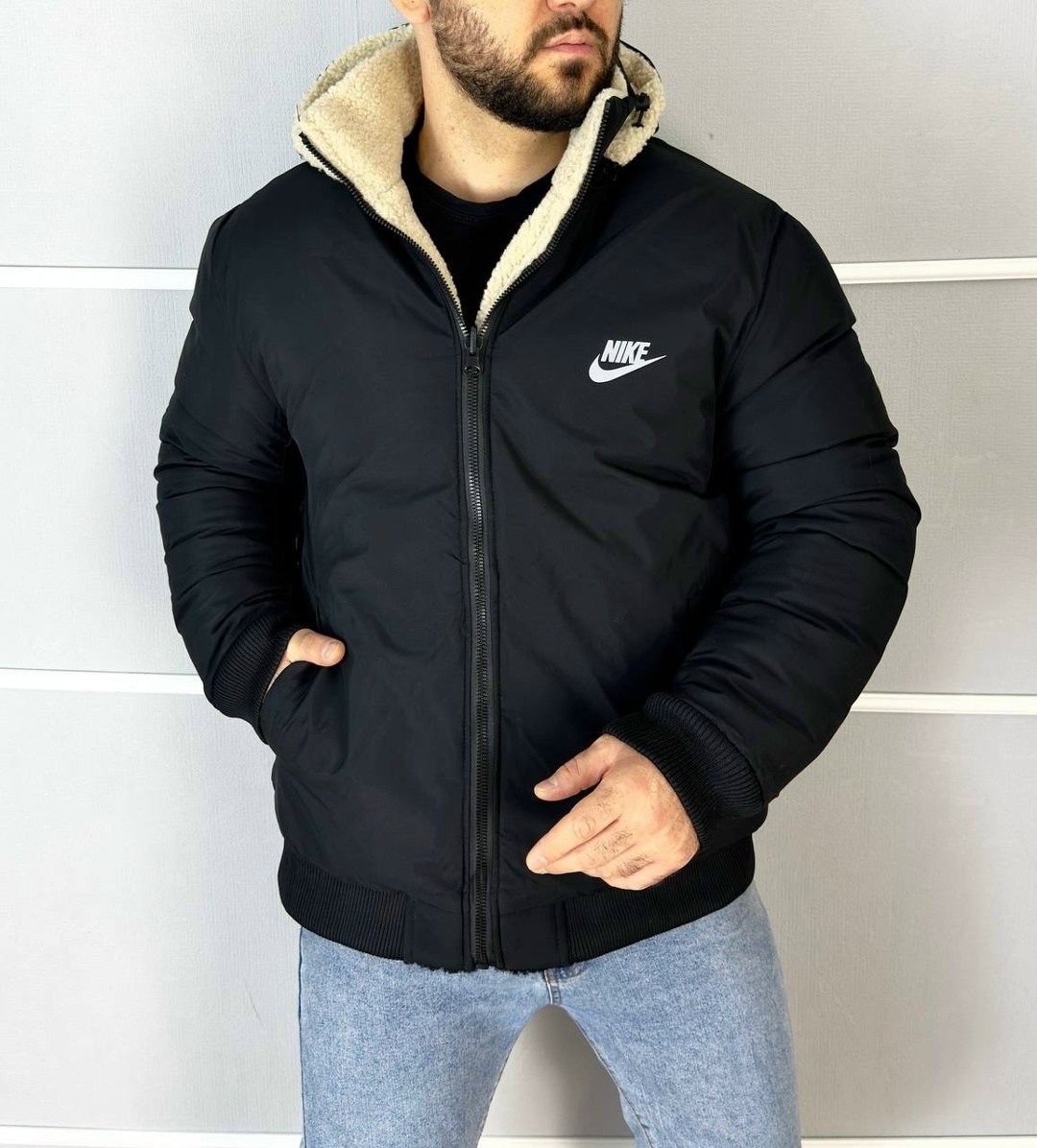 куртка nike барашек,найк двухсторонняя куртка nike барашек,куртка nike барашка двухсторонняя,зимняя куртка,плюшевая куртка nike