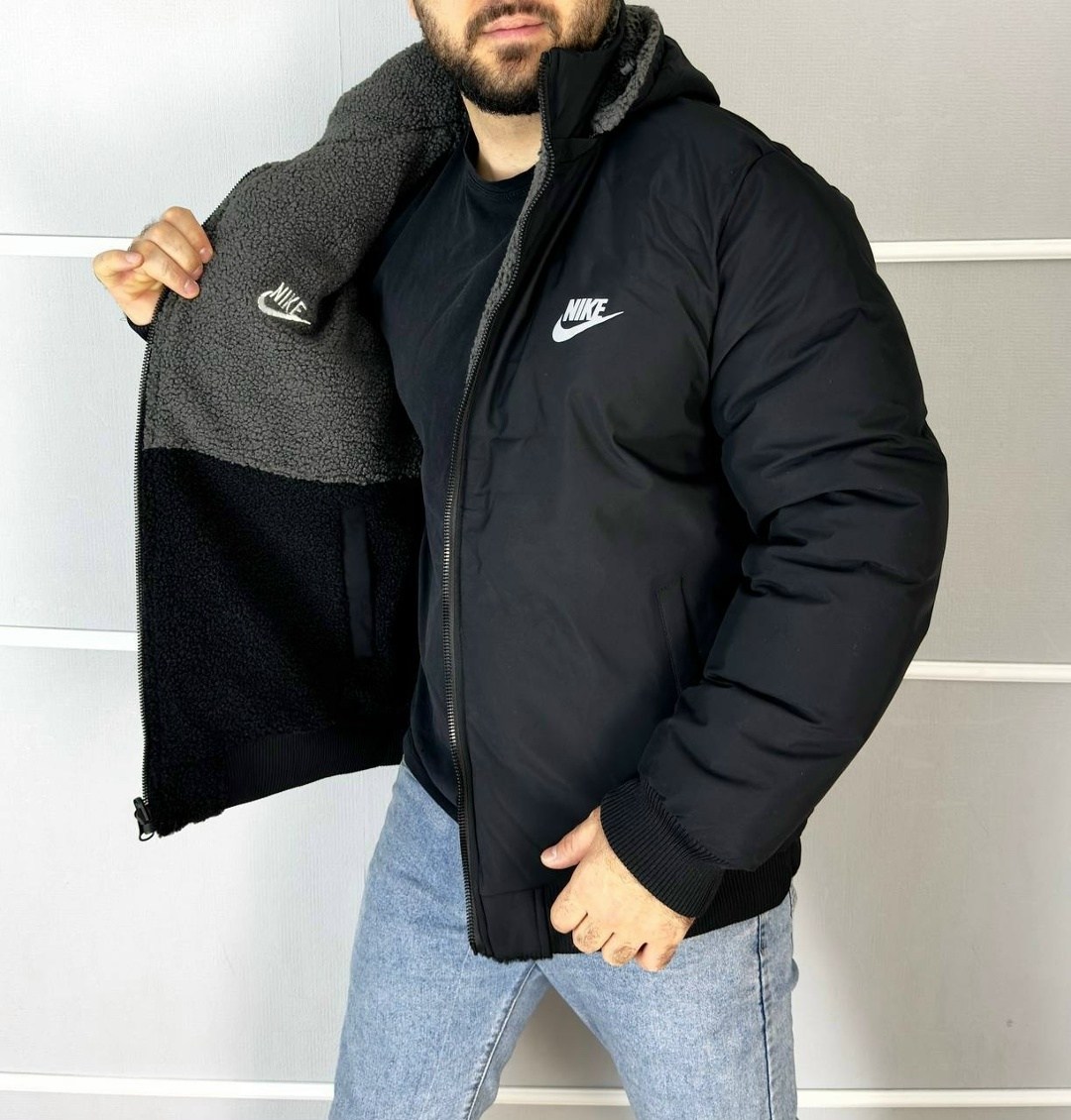 куртка nike барашек,найк двухсторонняя куртка nike барашек,куртка nike барашка двухсторонняя,зимняя куртка,плюшевая куртка nike