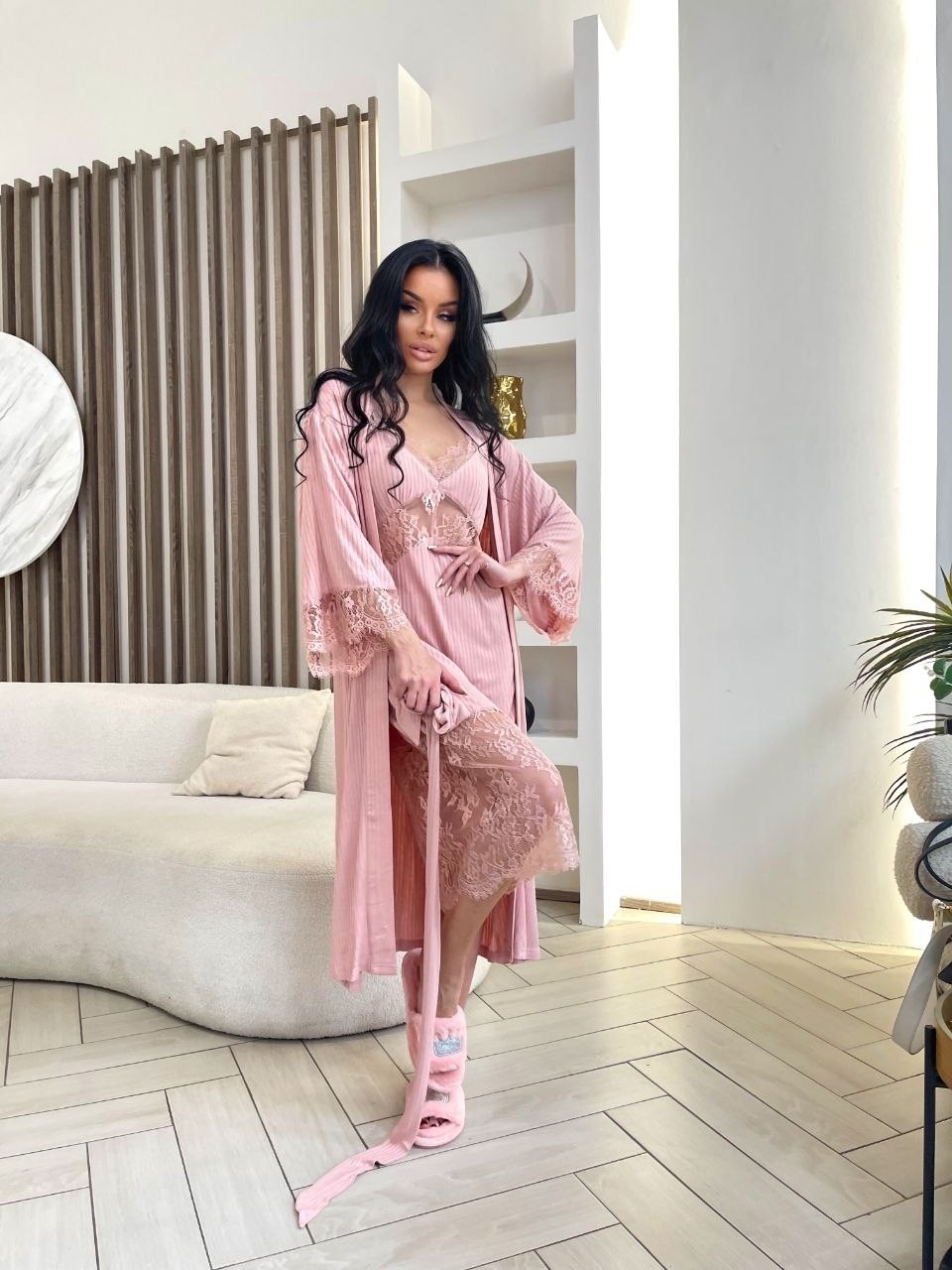 пеньюар комплект,халат пеньюар,пеньюар,пеньюар женский,комплект с халатом