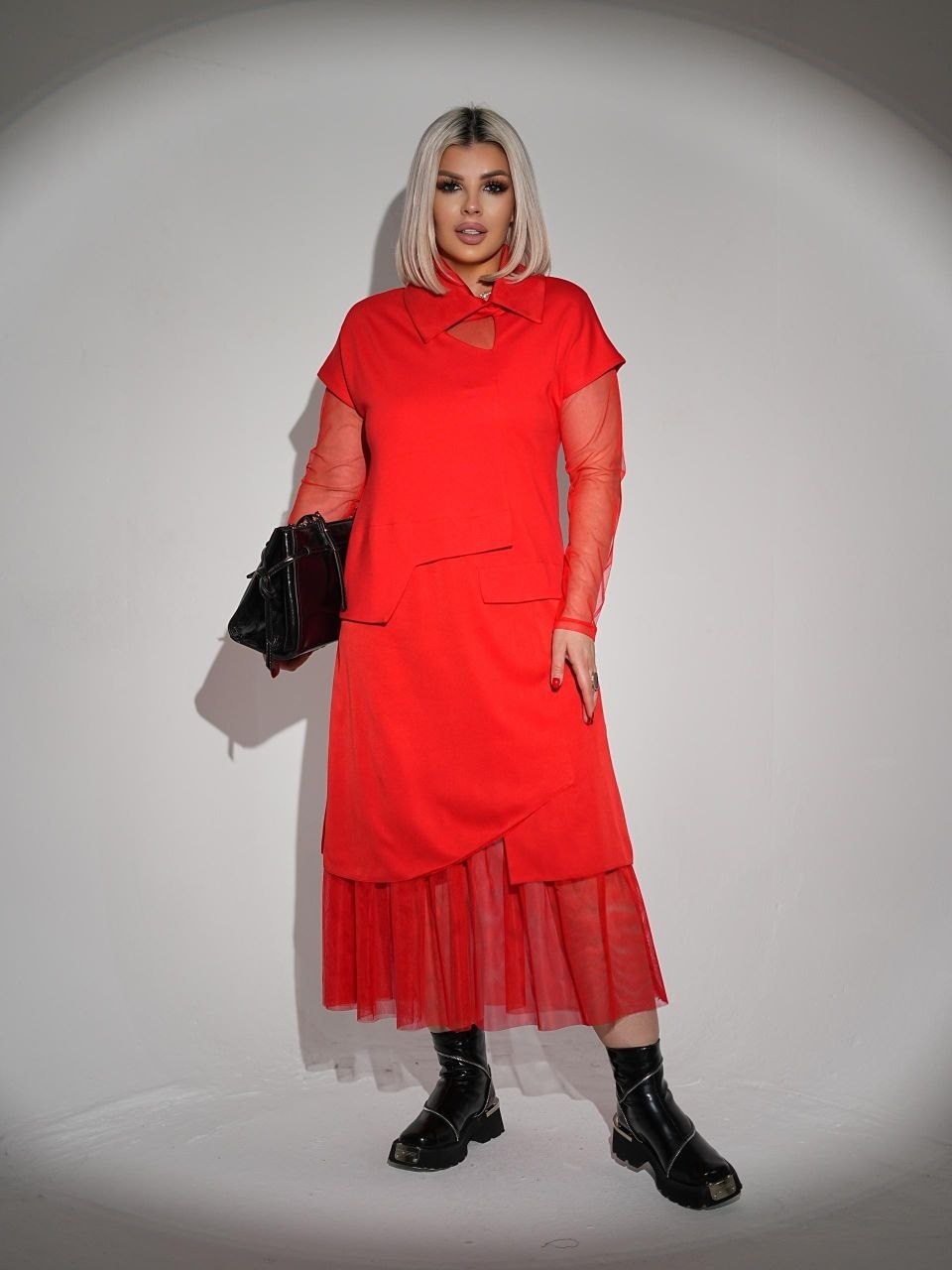 нарядное платье,платье,женское красное шифоновое платье-накидка больших размеров,,костюмы женские