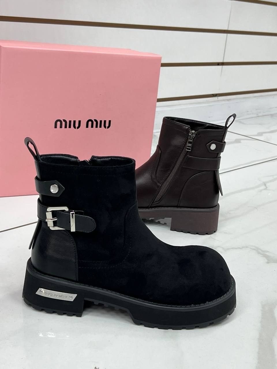 ,ботинки miu miu,ботинки,ботинки миу миу женские зимние, женская
