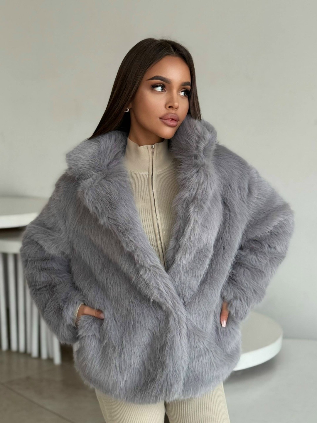 шубка,шуба,женская шуба,шуба искусственная,шуба из песца