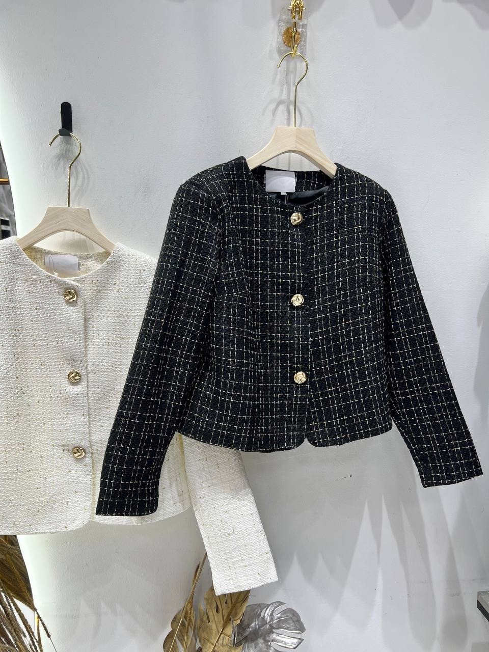 жакет молочный твидовый moe more,жакет,элегантный жакет,твидовый жакет,пиджак твидовый