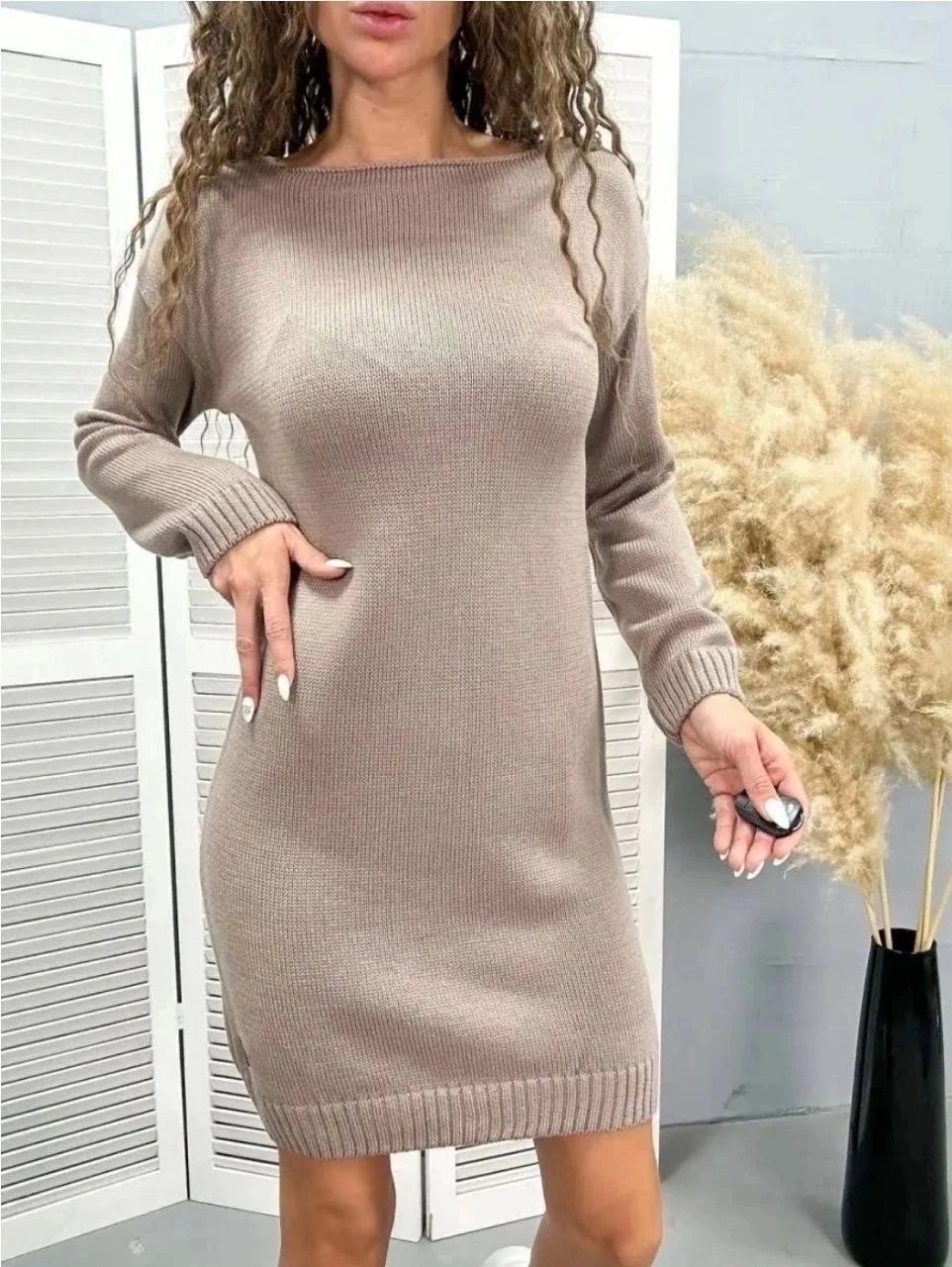 платье свитер теплое вязаное lady stile,платье свитер теплое вязаное,платье женское вязаное,вязаное теплое платье,плюшевое платье