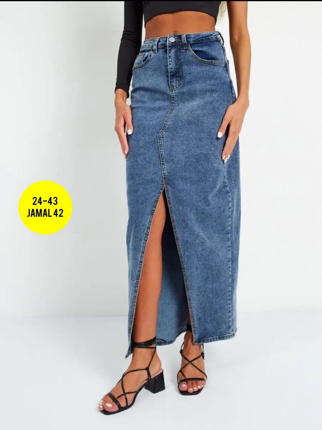 юбка джинсовая миди с разрезам,юбка стильная,длинная джинсовая юбка,юбка джинс,юбка джинсовая