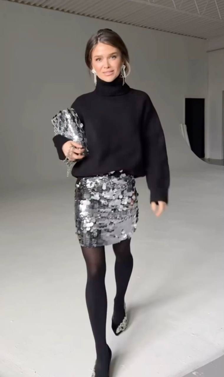 женская юбка с пайетками,юбка с пайетками,блестящая юбка,серебряная юбка с пайетками,юбка с крупными пайетками