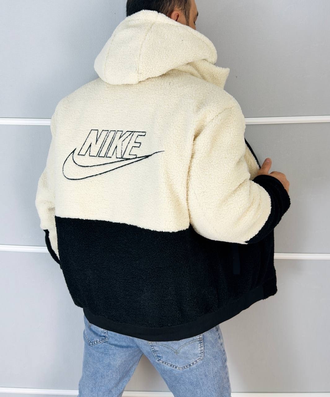 куртка nike барашек,найк двухсторонняя куртка nike барашек,куртка nike барашка двухсторонняя,зимняя куртка,плюшевая куртка nike