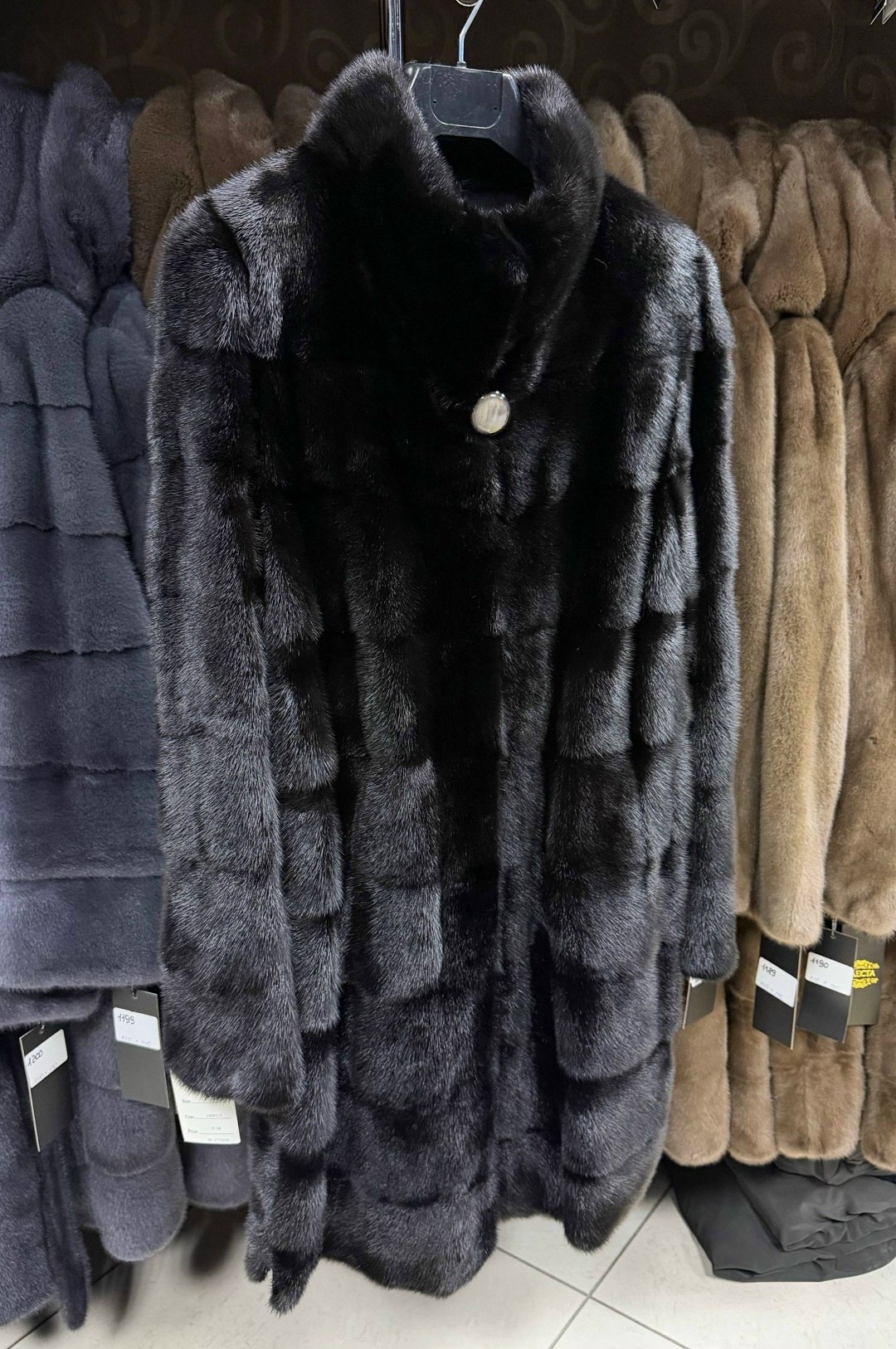 шуба норковая,шуба норка,американская норка шуба,шуба no name норка размер 42/44 черный,шуба