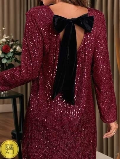 платье с пайетками,бордовое платье с пайетками,платье с блестками,платье,новогоднее платье с пайетками