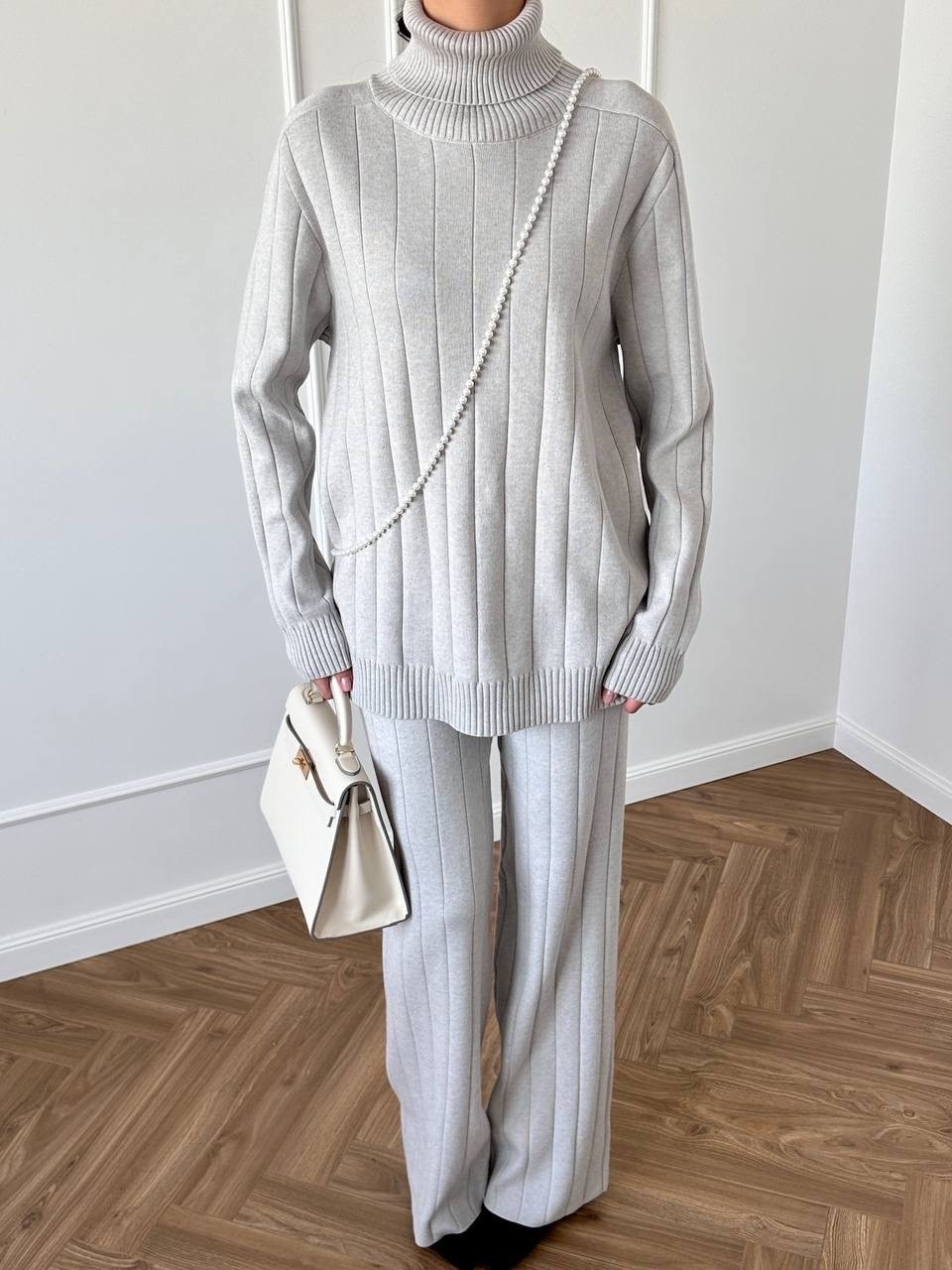 костюм со свитером,брючный костюм,костюмы трикотажные,брючный костюм лапша женский,костюм лапша