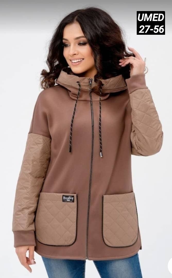 верхняя одежда для женщин,женская куртка,комбинированная куртка,флисовая куртка женская,верхняя одежда женская