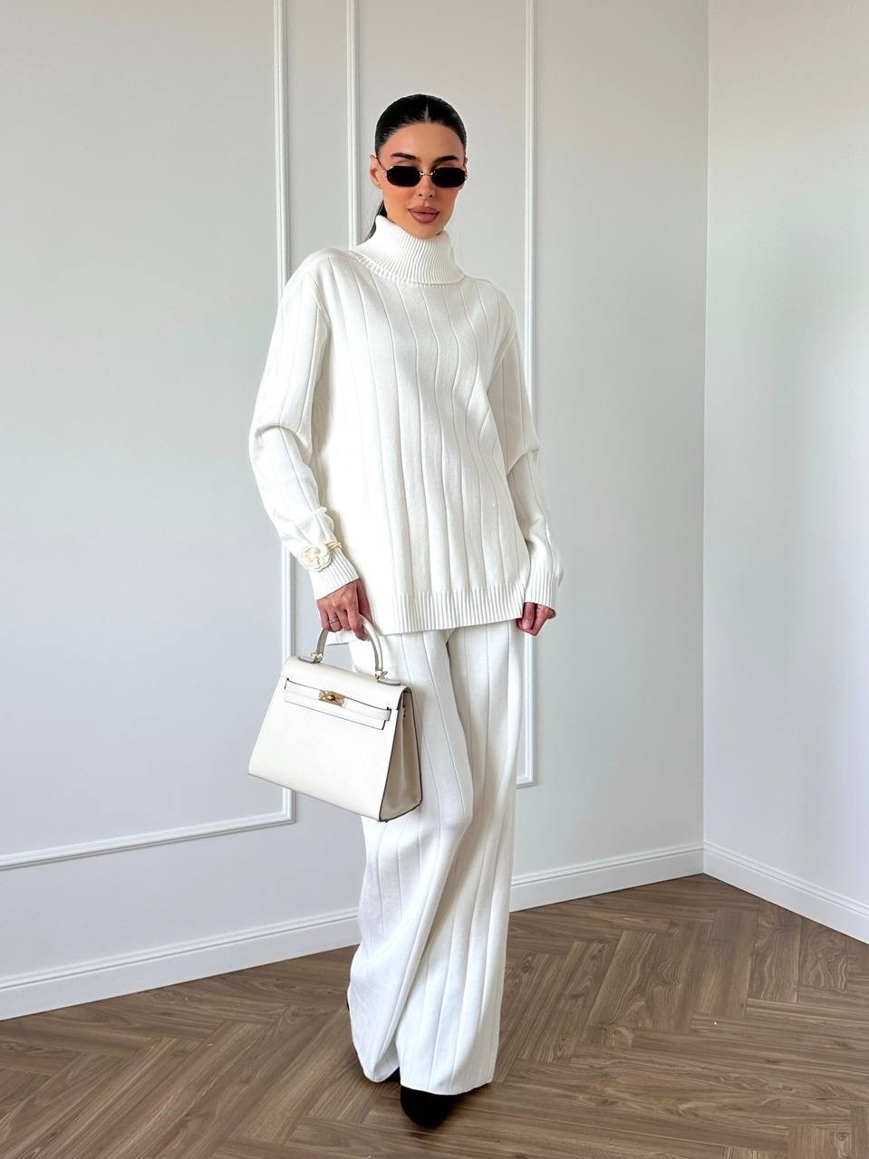 костюм вязаный теплый с брюками vievie цвет черный,костюм вязаный теплый с брюками vievie,трикотажные костюмы mario enzo,трикотажный костюм,костюм вязаный теплый с брюками vievie 257381484