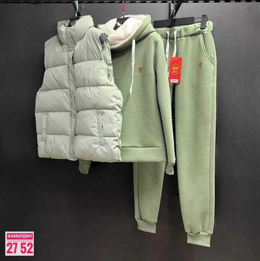 cпортивный костюм женский на флисе,женский костюм на флисе,спортивный костюм женский тройка флис,женский костюм тройка,теплый спортивный костюм на флисе с жилеткой halein