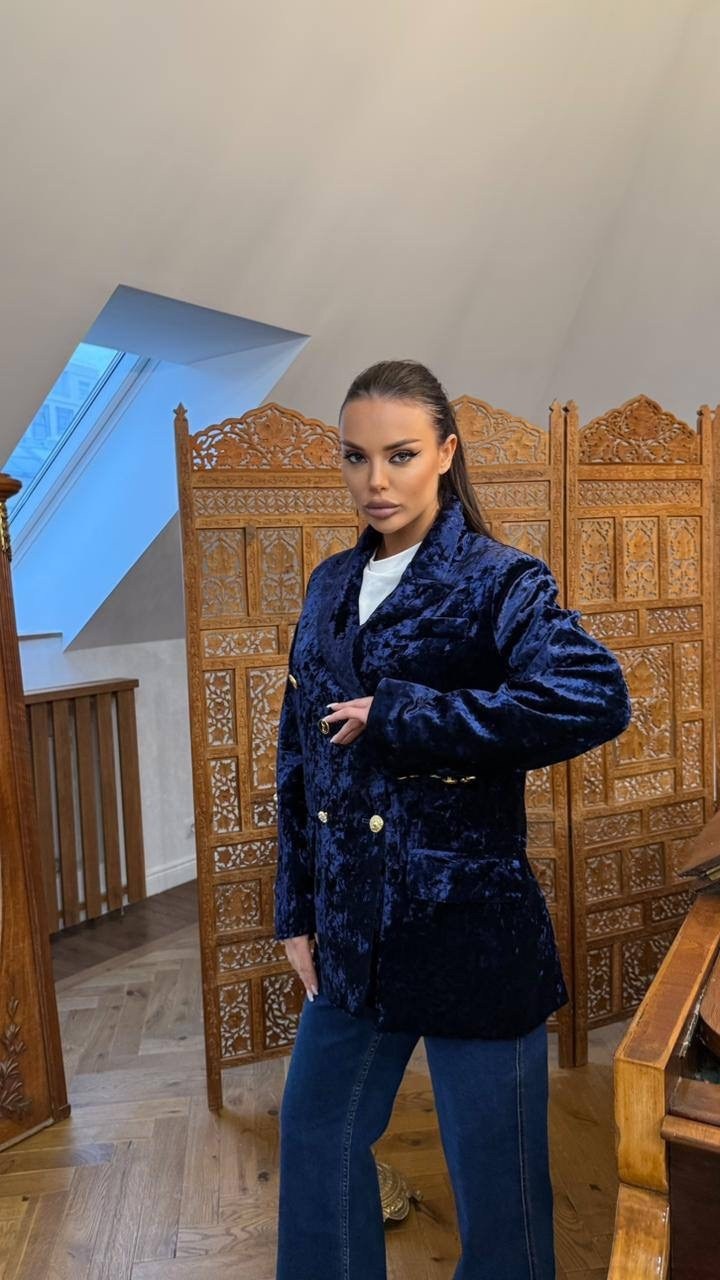 бархатный пиджак,пиджак бархатный овер айз,бархатный пиджак женский,жакет,костюм брючный бархатный двойка emse