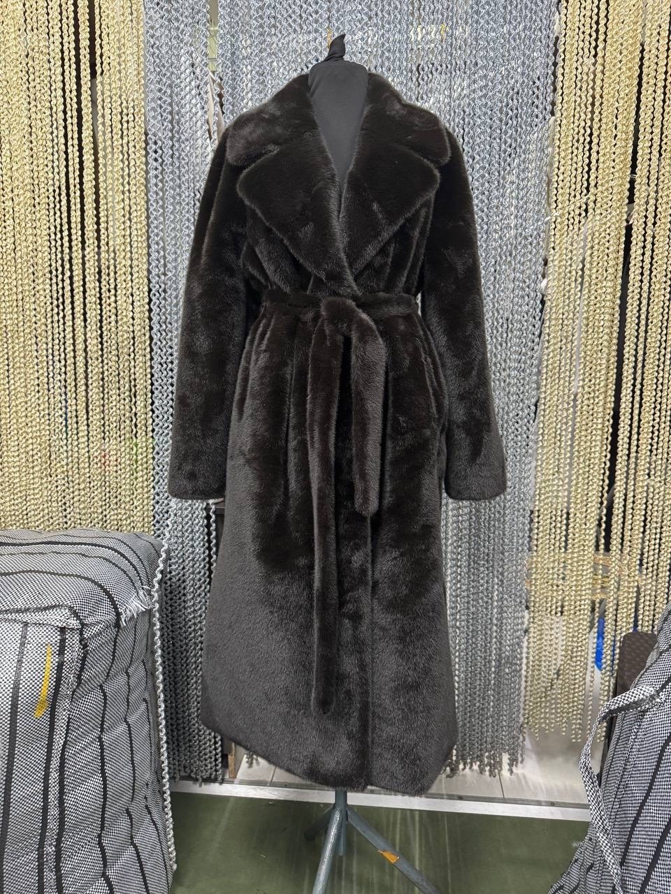 шуба,шуба женская,искусственная шуба под норку,женская черная шуба,норковая шуба