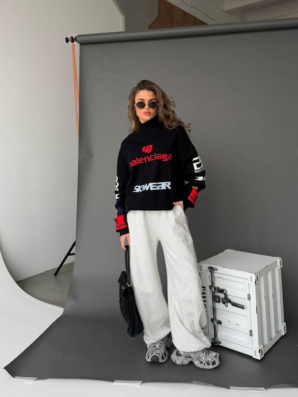 свитшот с начесом оверсайз базовый кофта only she,свитшот женский,серый свитшот,свитшот с начесом оверсайз базовый кофта only she 264821939,свитшот