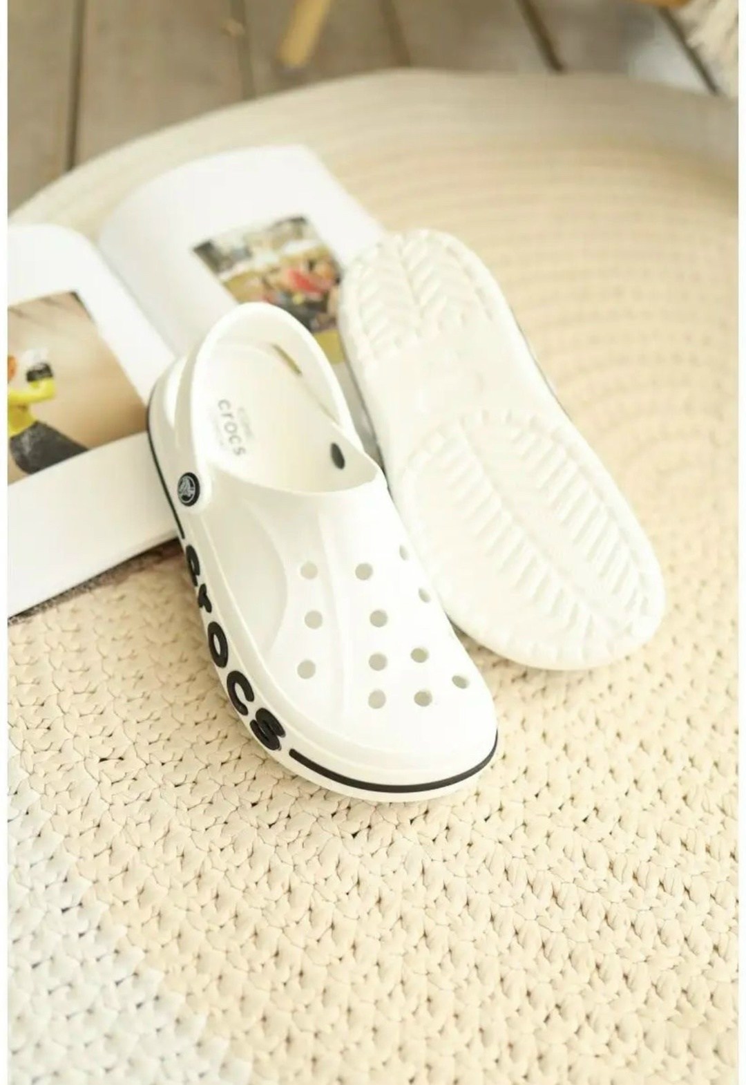 шлепанцы крокс белые,crocs сабо,сабо crocs bayaband,кроксы,кроксы женские