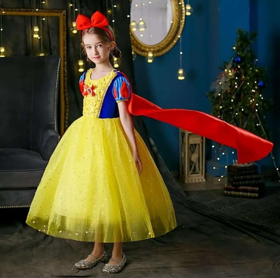 платье белоснежка,платье белоснежки для девочки,детское платье принцессы,платье принцесса белоснежка для девочки,костюм белоснежки для девочки