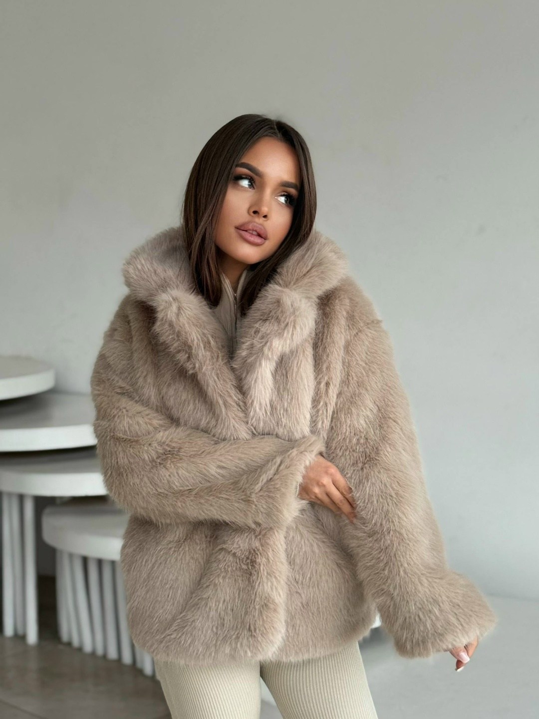 шубка,шуба,женская шуба,шуба искусственная,шуба из песца