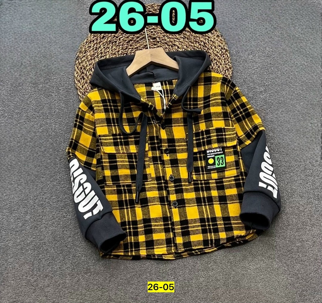 рубашка в клетку с капюшоном,рубашка с капюшоном,рубашка для мальчиков, ,рубашка в клетку с капюшоном для мальчика