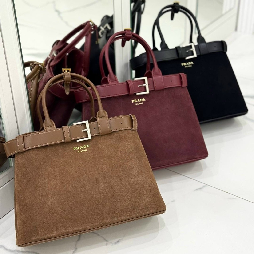 сумка prada замшевая коричневая,сумка prada замша с кожаной отделкой,сумка женская prada,prada сумка,сумка prada замшевая