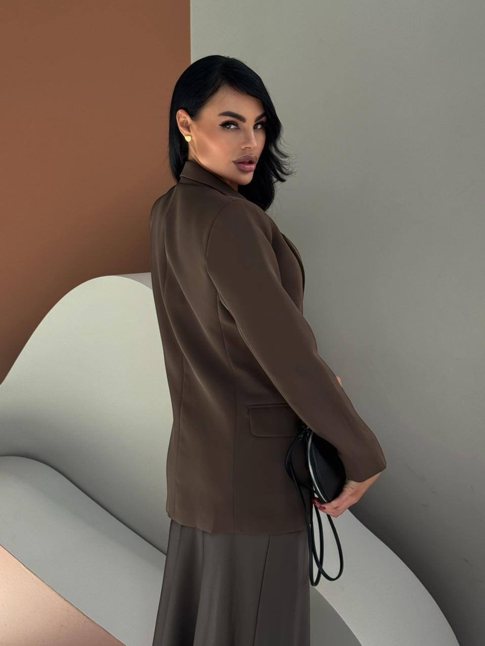костюмы брючные,жакет двубортный "шоколад",жакет,брючный костюм женский деловой,пиджак