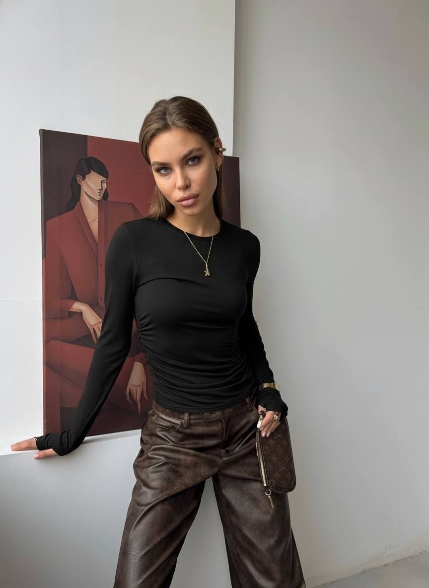 брюки палаццо из экокожи с высокой посадкой espiro,женские брюки кожаные,брюки из экокожи,кожаные брюки,брюки из экокожи женские