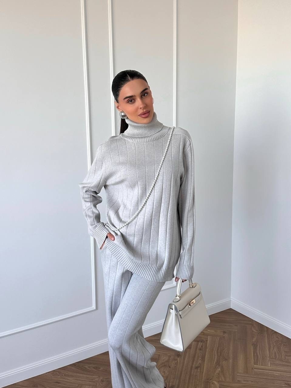 костюм со свитером,брючный костюм,костюмы трикотажные,брючный костюм лапша женский,костюм лапша