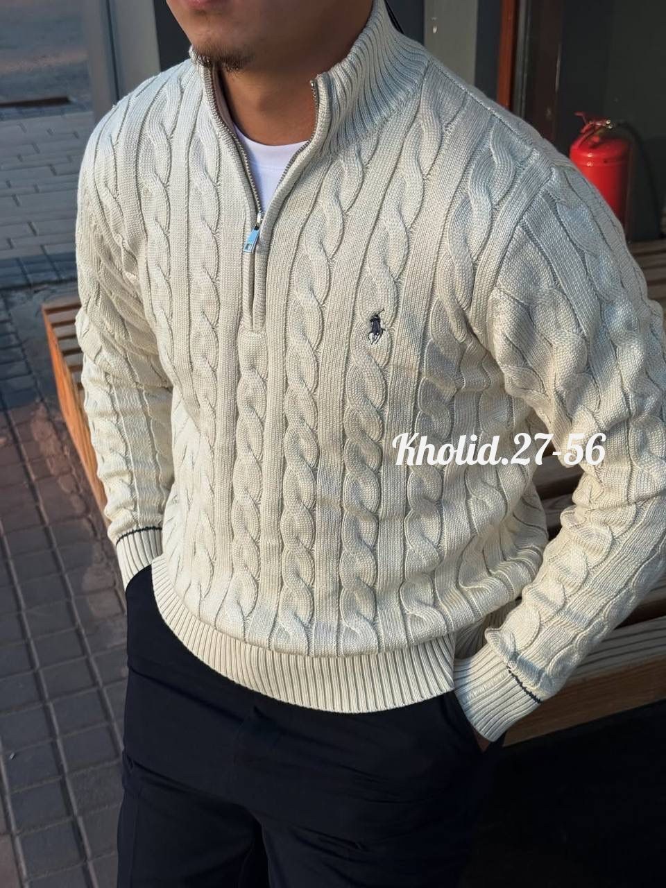 свитер для мужчин вязка,мужские кофты,джемпер мужской,свитер мужской polo ralph lauren вязаный с воротником на молнии синий,свитер для мужчин вязка арт.5528708